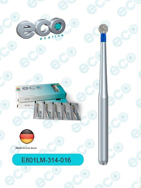 Eco金刚砂车针球形E801系列